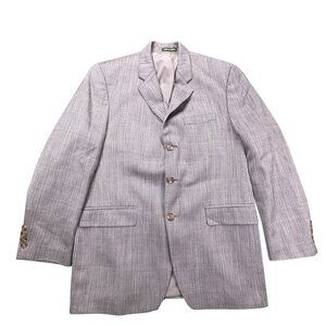 Lauren Ralph Lauren Wool Blazer 40R Gray Black Herringbone